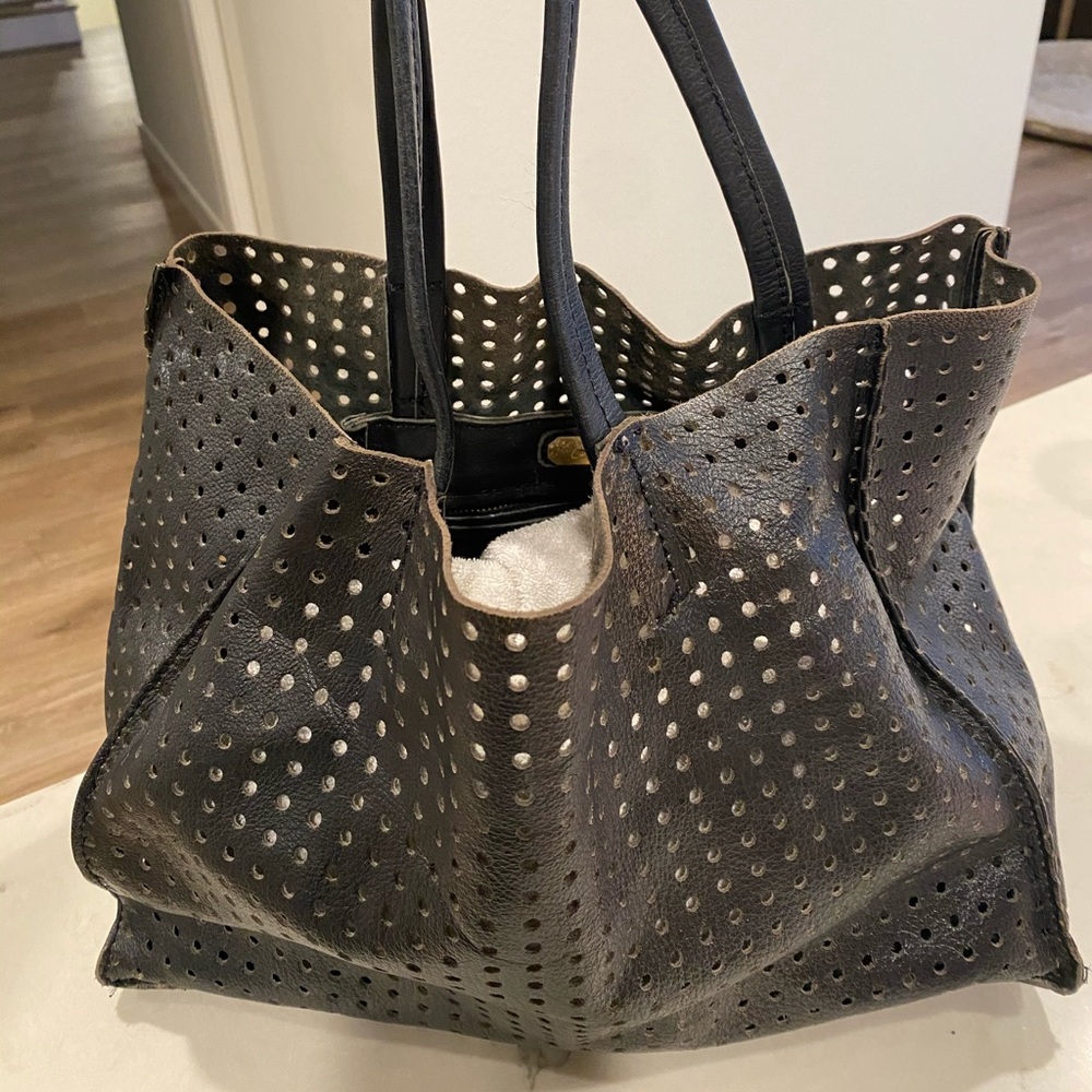 Cleobella Perforated Leather Tote